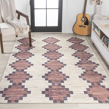 Timantii Modern Trellis Kilim Area Rug